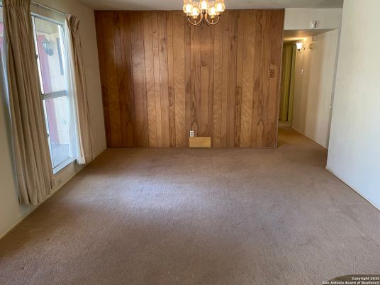Chandelier, Empty room, Interior, Wooden Walls