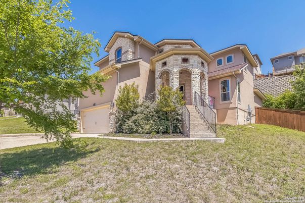 Attached, Backyard, Exterior, Facade, Mediterranean
