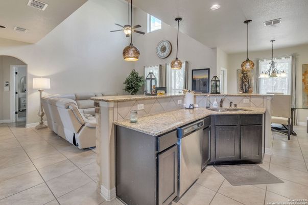 Interior, Kitchen, Living room, Pendant Lights, Recessed Lighting