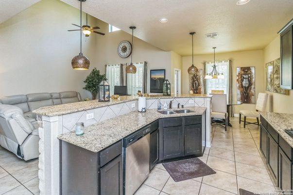 Interior, Kitchen, Living room, Pendant Lights, Recessed Lighting