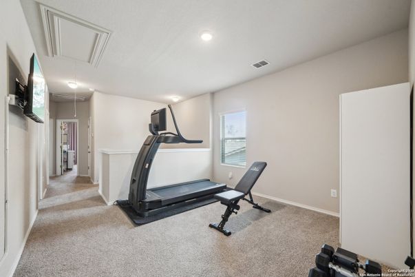 Fitness Equipment, Interior, Recessed Lighting