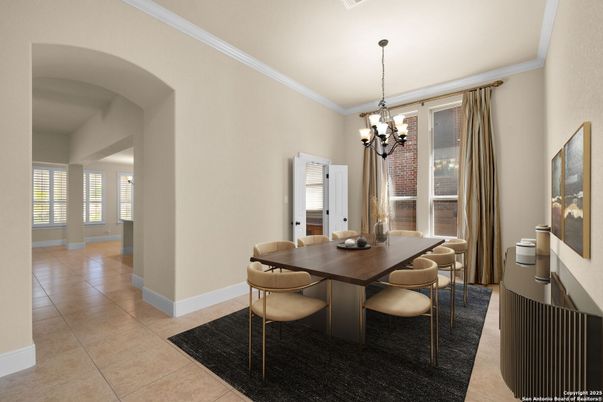 Chandelier, Dining room, Interior