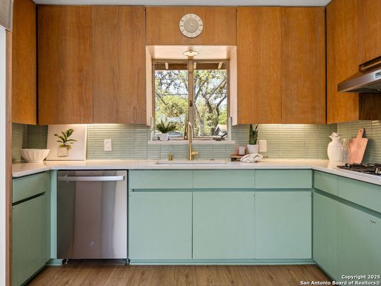 Interior, Kitchen, Wood Texture Flooring