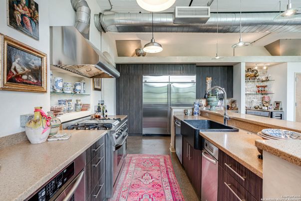 Interior, Kitchen, Pendant Lights, Stainless Steel Appliances