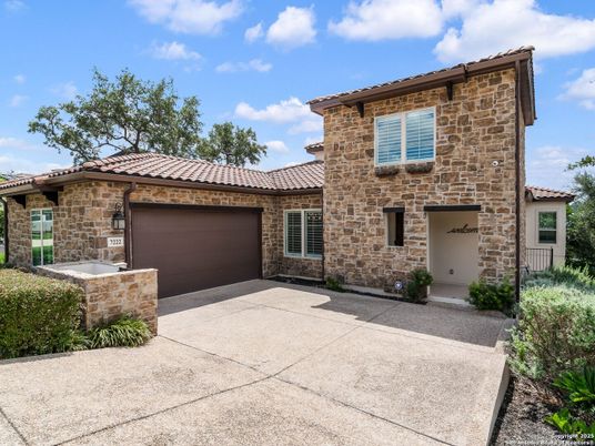 Attached, Exterior, Facade, Brick Facade, Mediterranean
