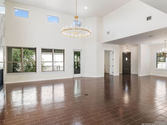 Chandelier, Interior, Pendant Lights, Recessed Lighting, Wood Texture Flooring