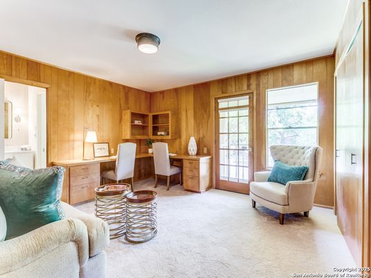 Home Office, Interior, Wooden Walls
