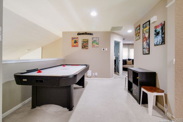 Billiard Table, Game Room, Interior, Recessed Lighting