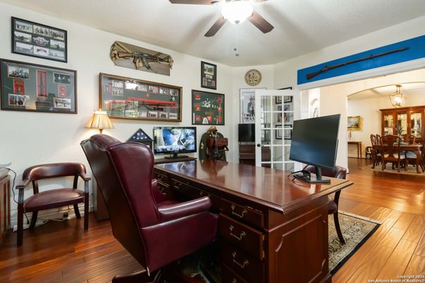 Home Office, Interior, Wood Texture Flooring