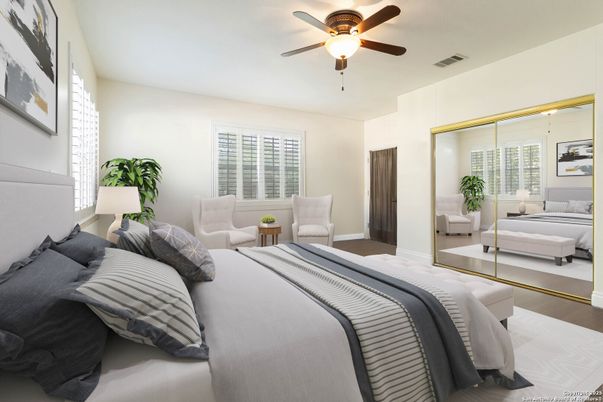 Bedroom, Interior, Wood Texture Flooring