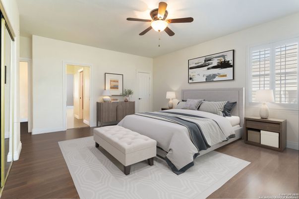 Bedroom, Interior, Wood Texture Flooring