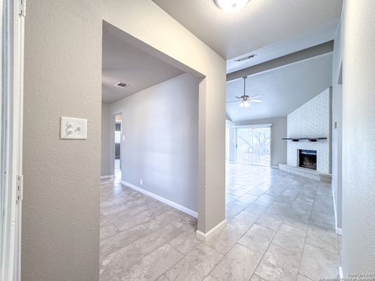 Empty room, Fireplace, Interior