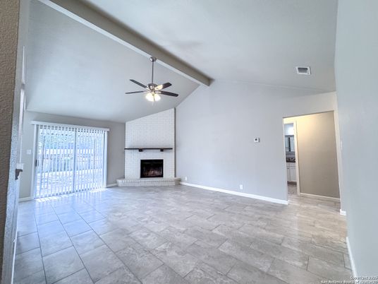 Empty room, Fireplace, Interior