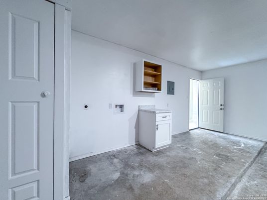 Empty room, Interior, Washer