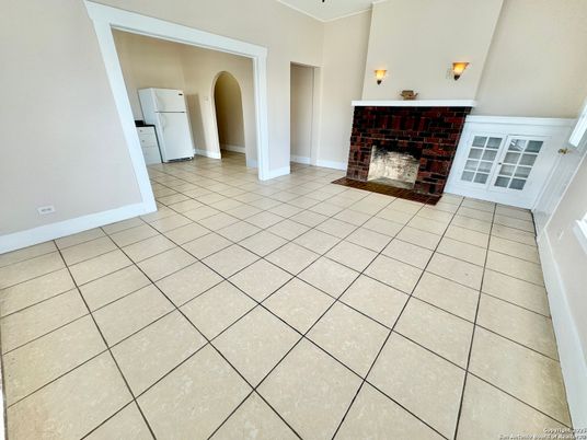 Empty room, Fireplace, Interior