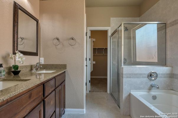 Bathroom, Dual Sink Vanities, Glass Shower, Interior