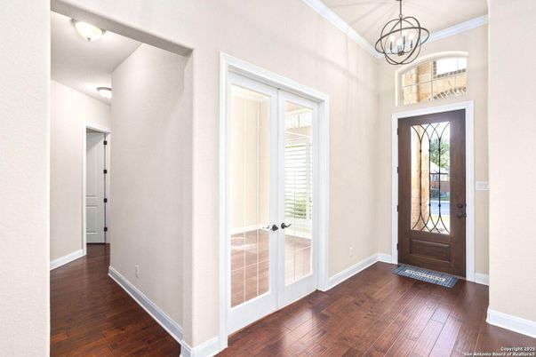 Chandelier, Interior, Wood Texture Flooring