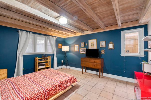 Bedroom, Interior, Wooden Beams, Wooden Ceilings