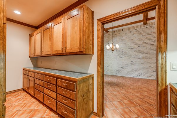 Chandelier, Interior, Recessed Lighting, Stone Walls