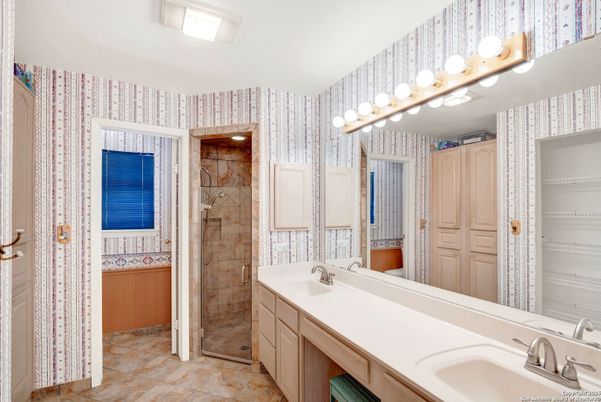 Bathroom, Dual Sink Vanities, Glass Shower, Interior