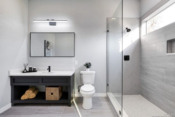 Bathroom, Glass Shower, Interior