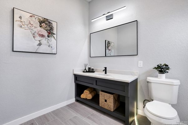 Bathroom, Interior, Wood Texture Flooring