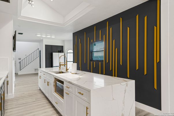 Interior, Kitchen, Wood Texture Flooring