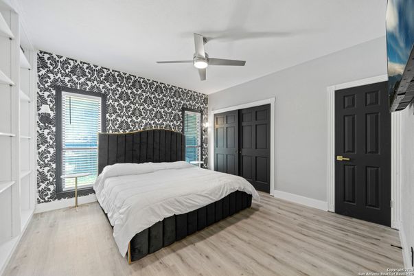Bedroom, Interior, Wood Texture Flooring
