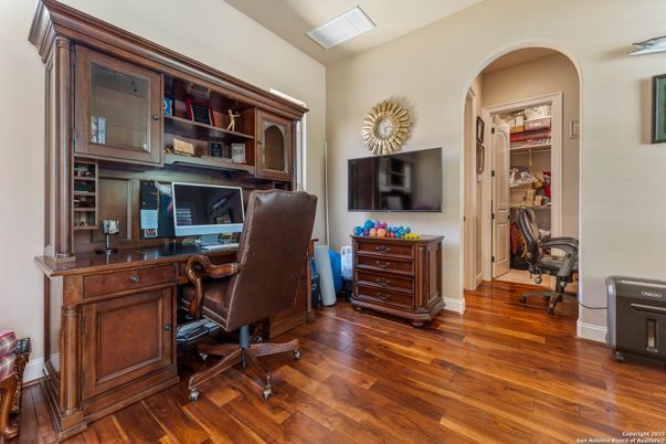 Home Office, Interior, Wood Texture Flooring
