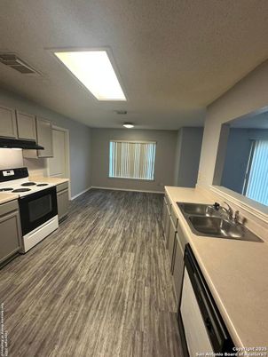 Interior, Kitchen, Wood Texture Flooring