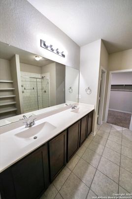 Bathroom, Dual Sink Vanities, Glass Shower, Interior