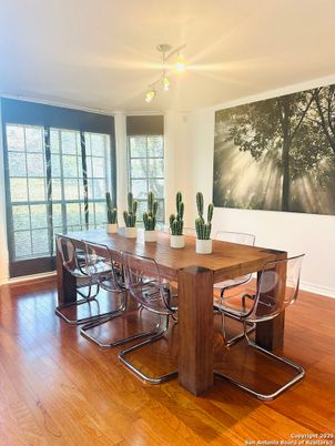 Dining room, Interior, Wood Texture Flooring