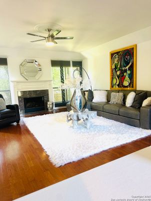 Fireplace, Interior, Living room, Wood Texture Flooring