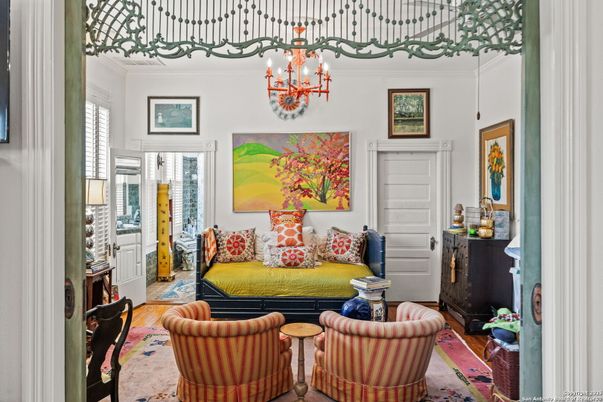 Chandelier, Interior, Wood Texture Flooring