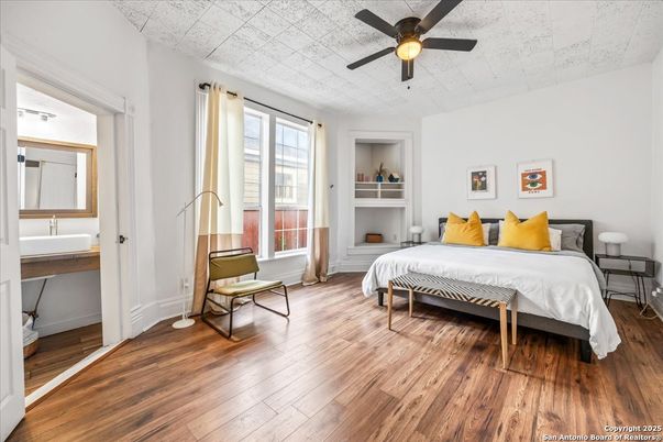 Bedroom, Interior, Wood Texture Flooring