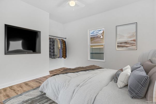 Bedroom, Interior, Wood Texture Flooring