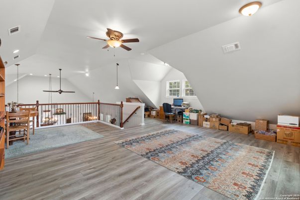 Dining room, Interior, Pendant Lights, Recessed Lighting, Wood Texture Flooring