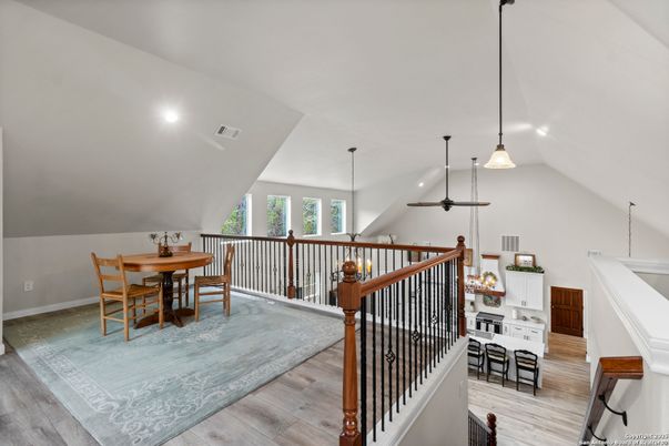 Chandelier, Dining room, Interior, Pendant Lights, Recessed Lighting, Wood Texture Flooring