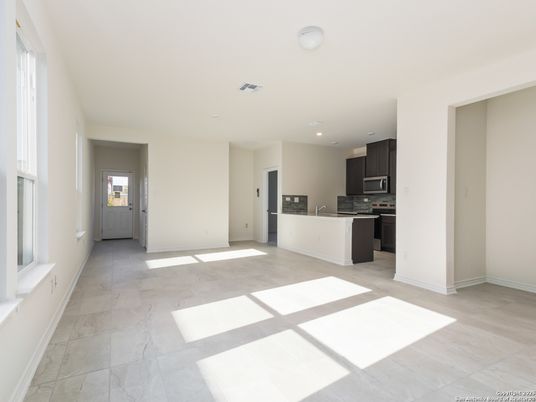 Empty room, Interior, Kitchen, Recessed Lighting