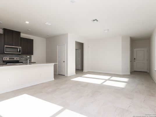 Empty room, Interior, Kitchen, Recessed Lighting