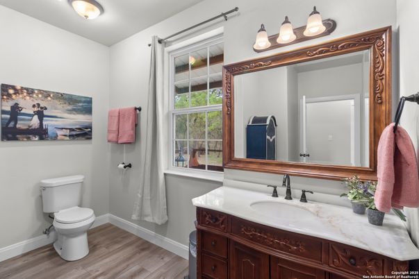 Bathroom, Interior, Wood Texture Flooring