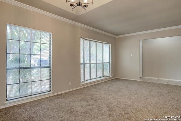 Chandelier, Empty room, Interior