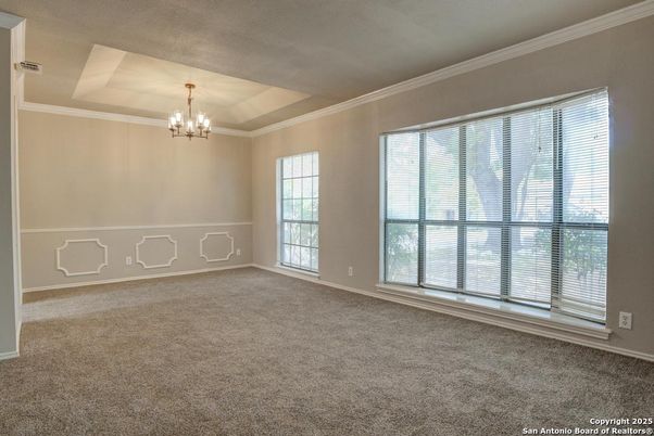 Chandelier, Empty room, Interior