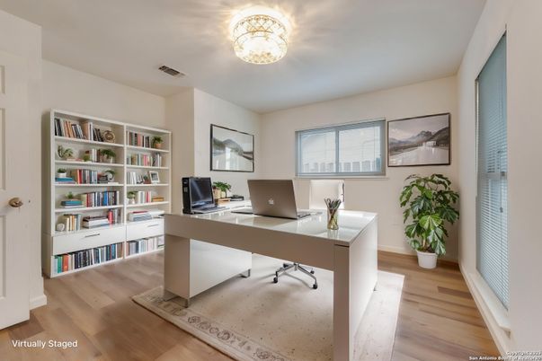 Home Office, Interior, Wood Texture Flooring