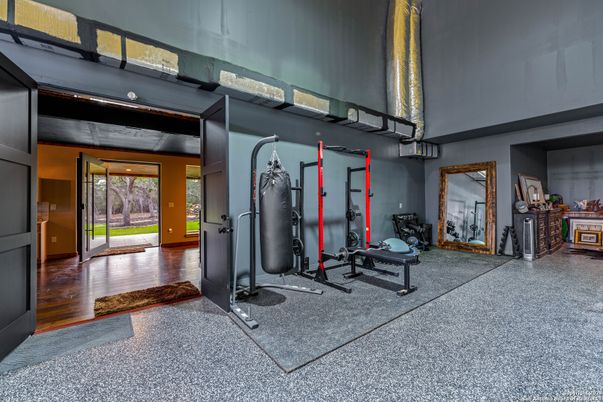 Fitness Equipment, Interior, Wood Texture Flooring