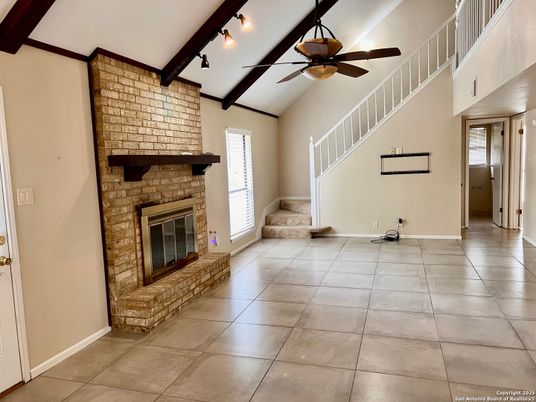 Fireplace, Interior, Stone Walls