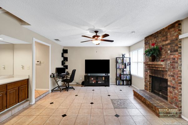 Fireplace, Interior, Stone Walls