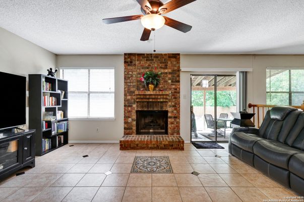 Fireplace, Interior, Stone Walls