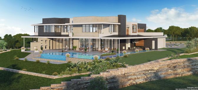 Backyard, Exterior, Facade, Pool, Modern