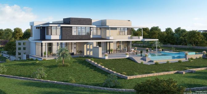 Backyard, Exterior, Facade, Pool, Modern